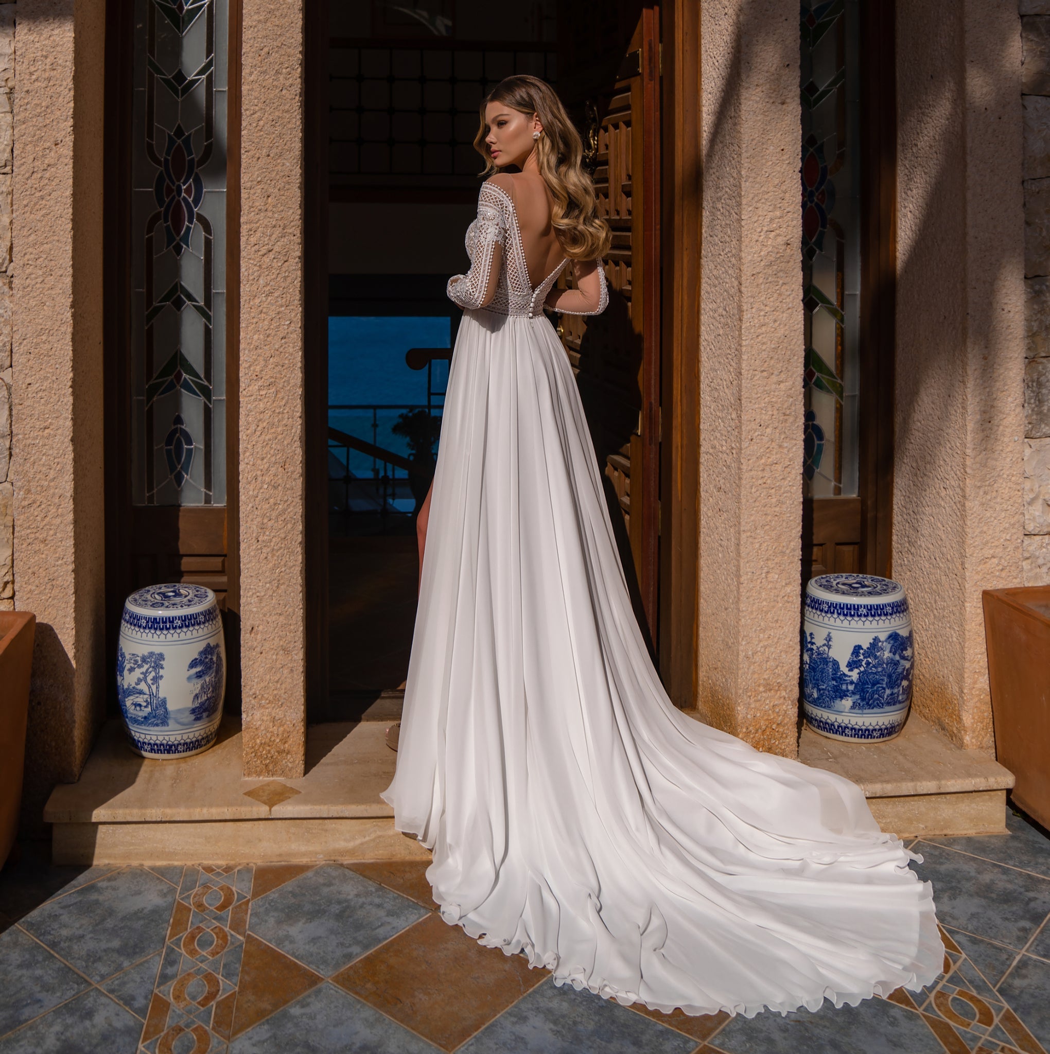 BOHO DRESS WITH TULLE AND LACE