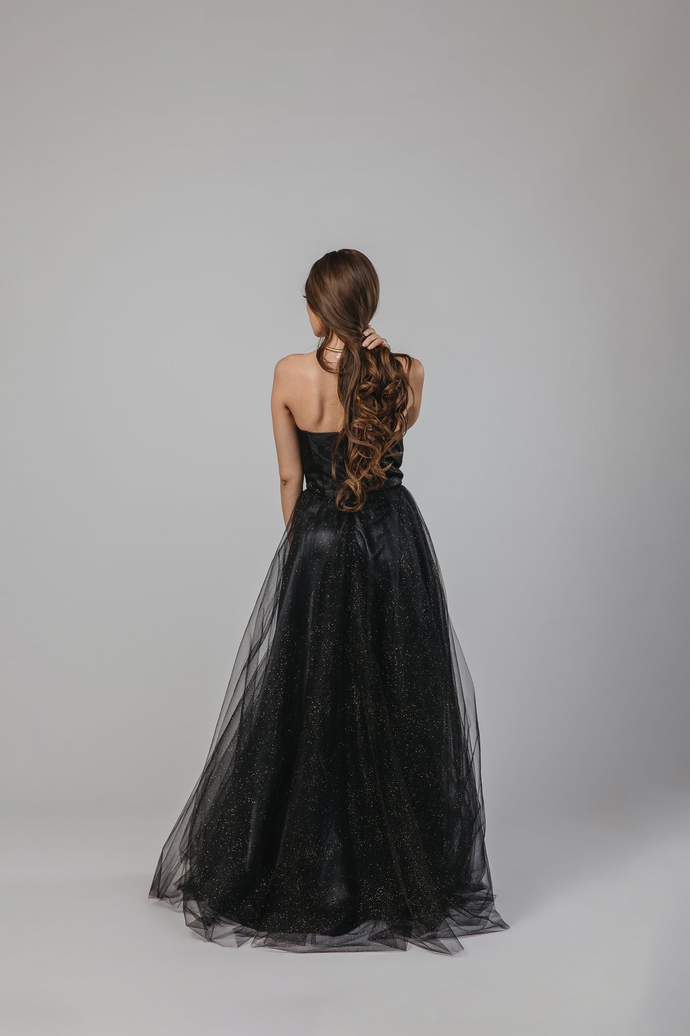 Black Glitter Dress