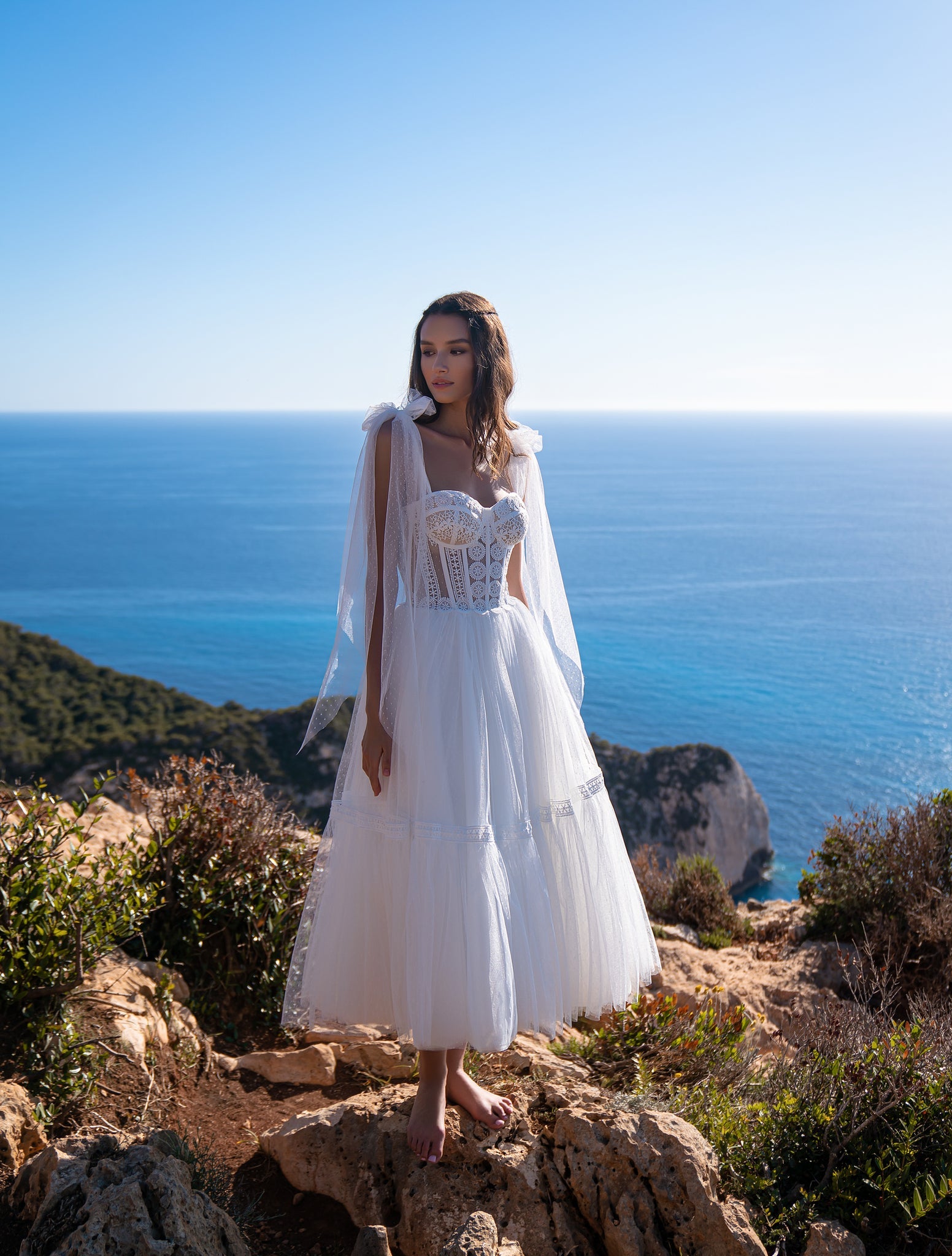 Boho Midi Wedding Dress