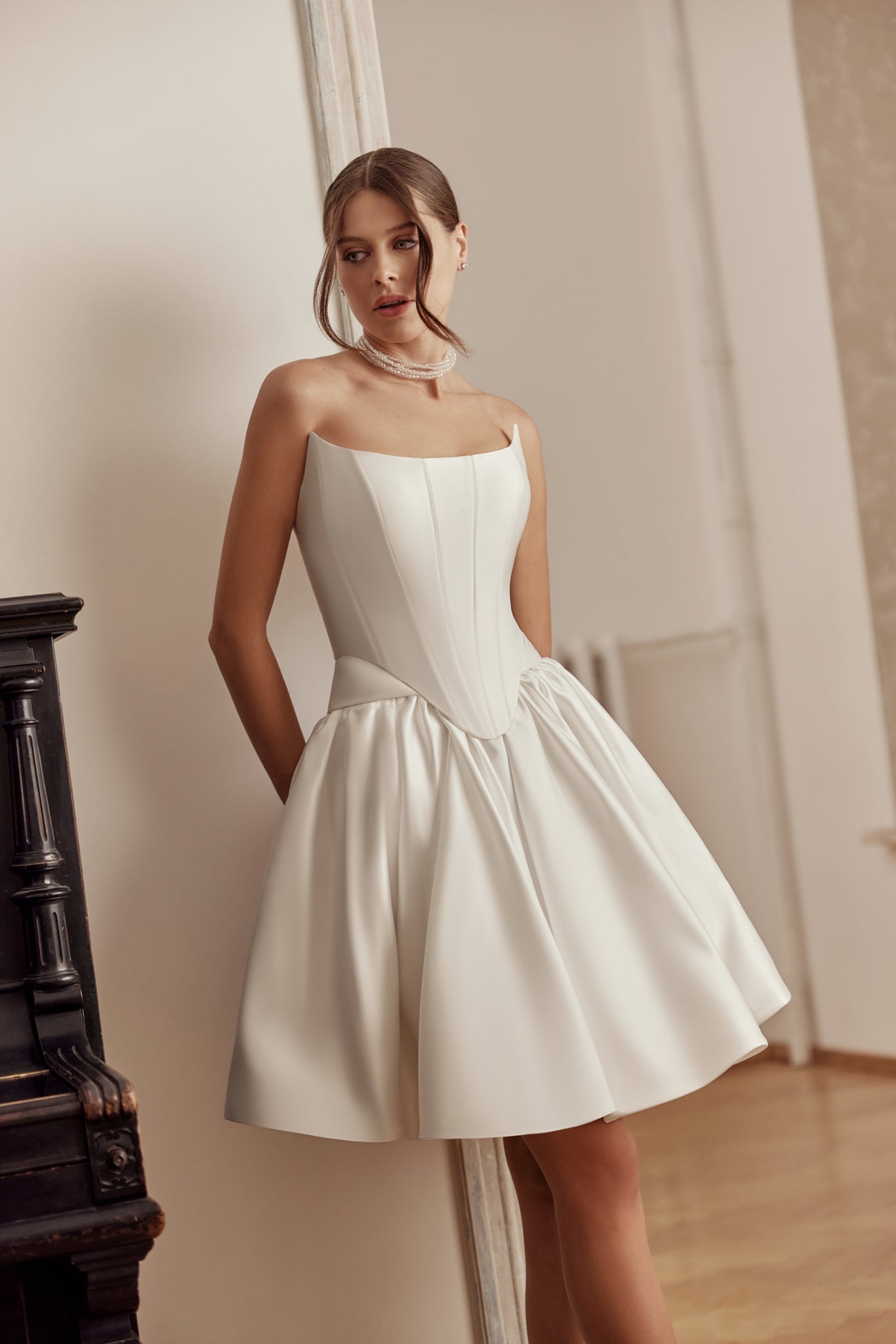 ELEGANT CIVIL WEDDING DRESS BLOSSOM