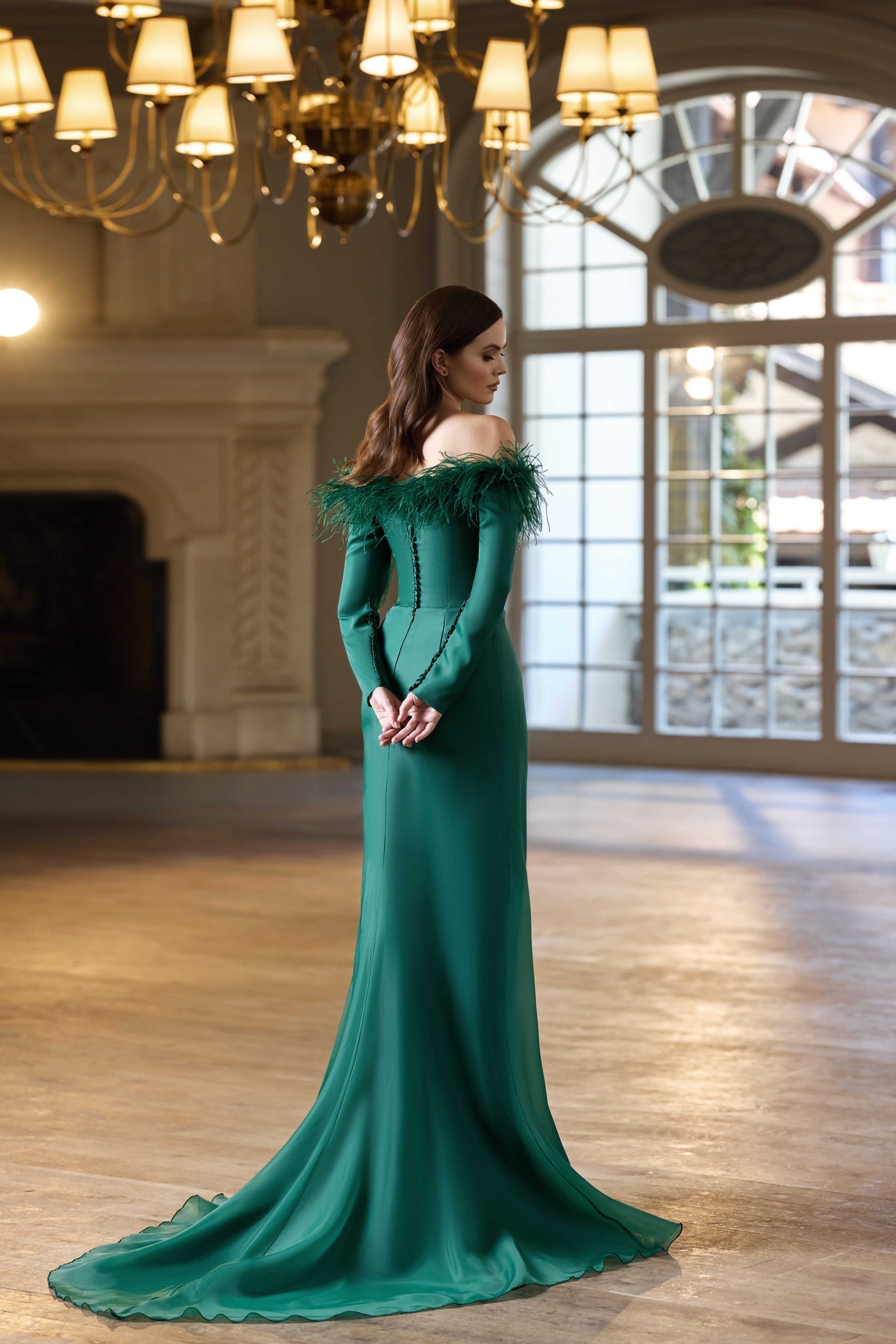 Emerald Green Evening Dress