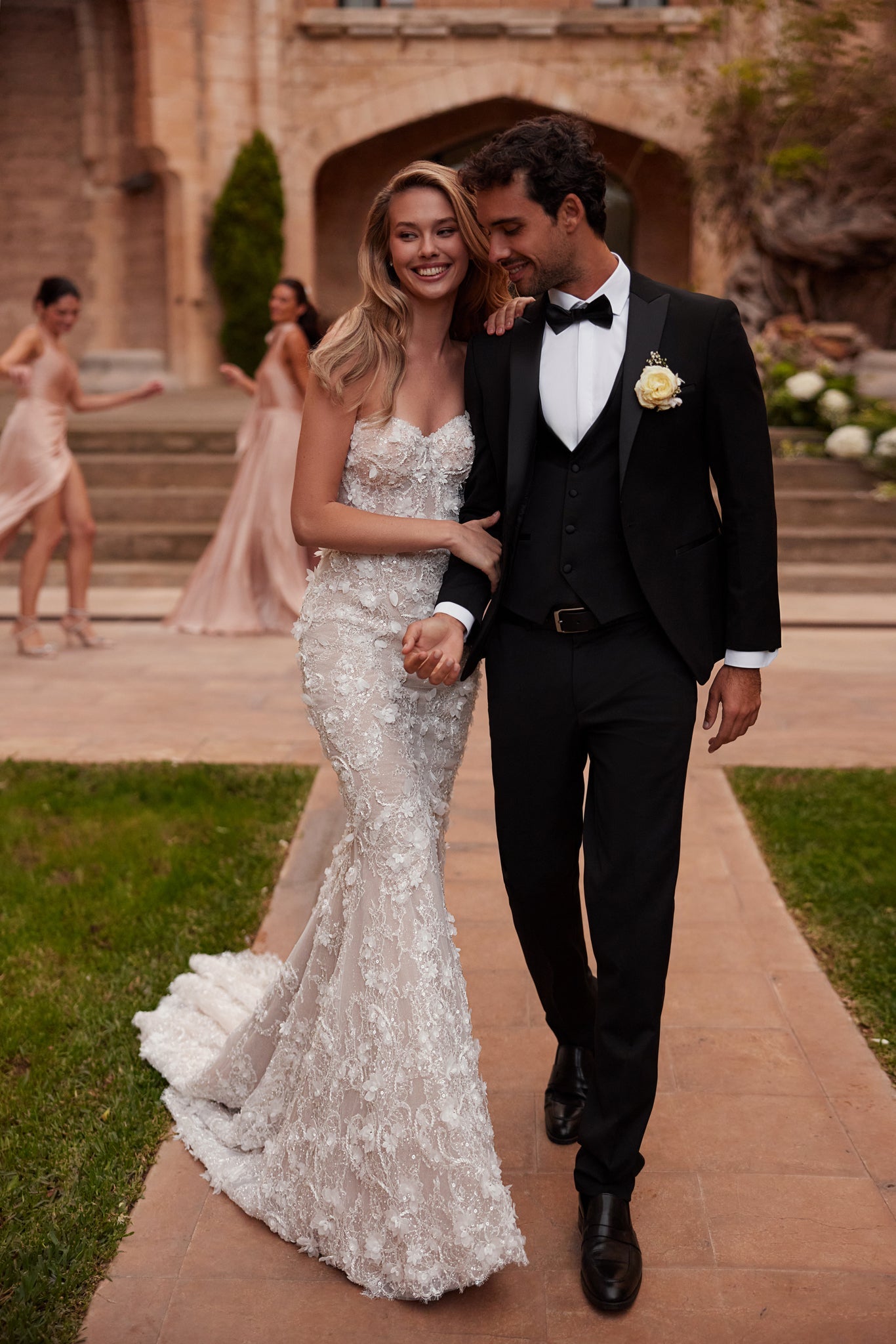 SIREN WEDDING DRESS WITH BOLERO