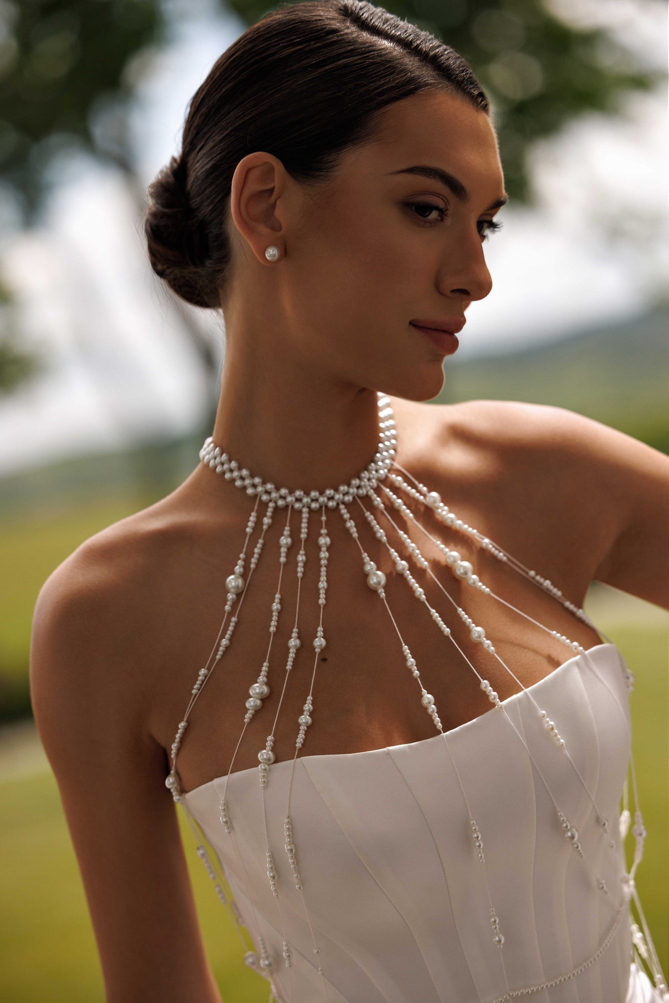 Short Wedding Dress with Elegant Corset