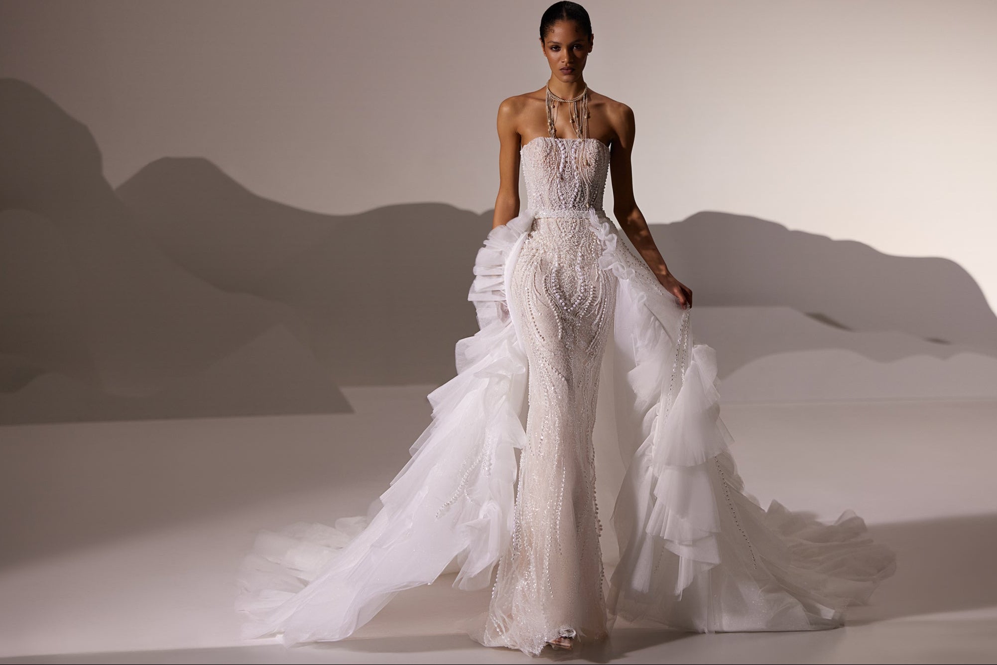 Wedding Dress with Detachable Train