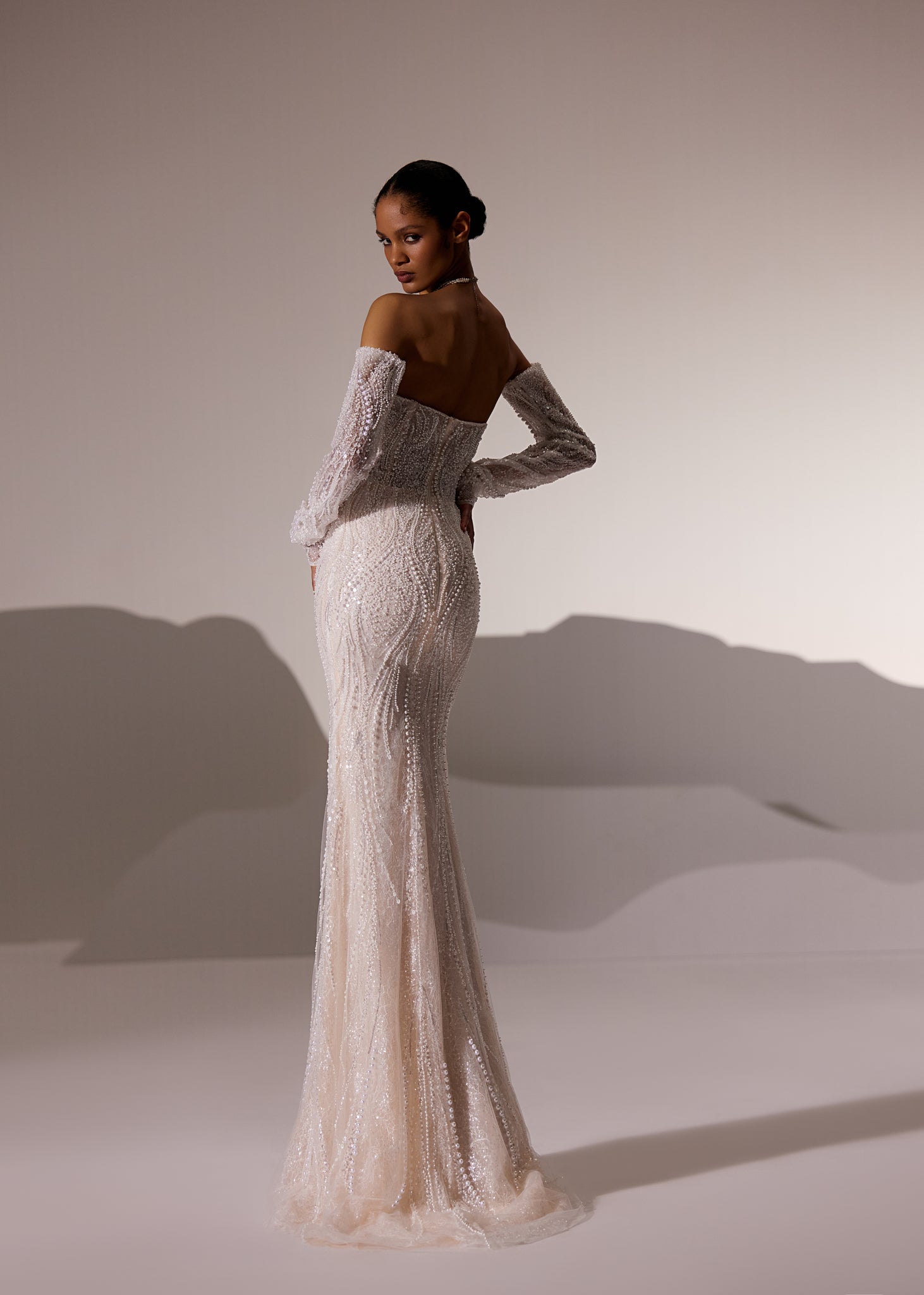 Wedding Dress with Detachable Train