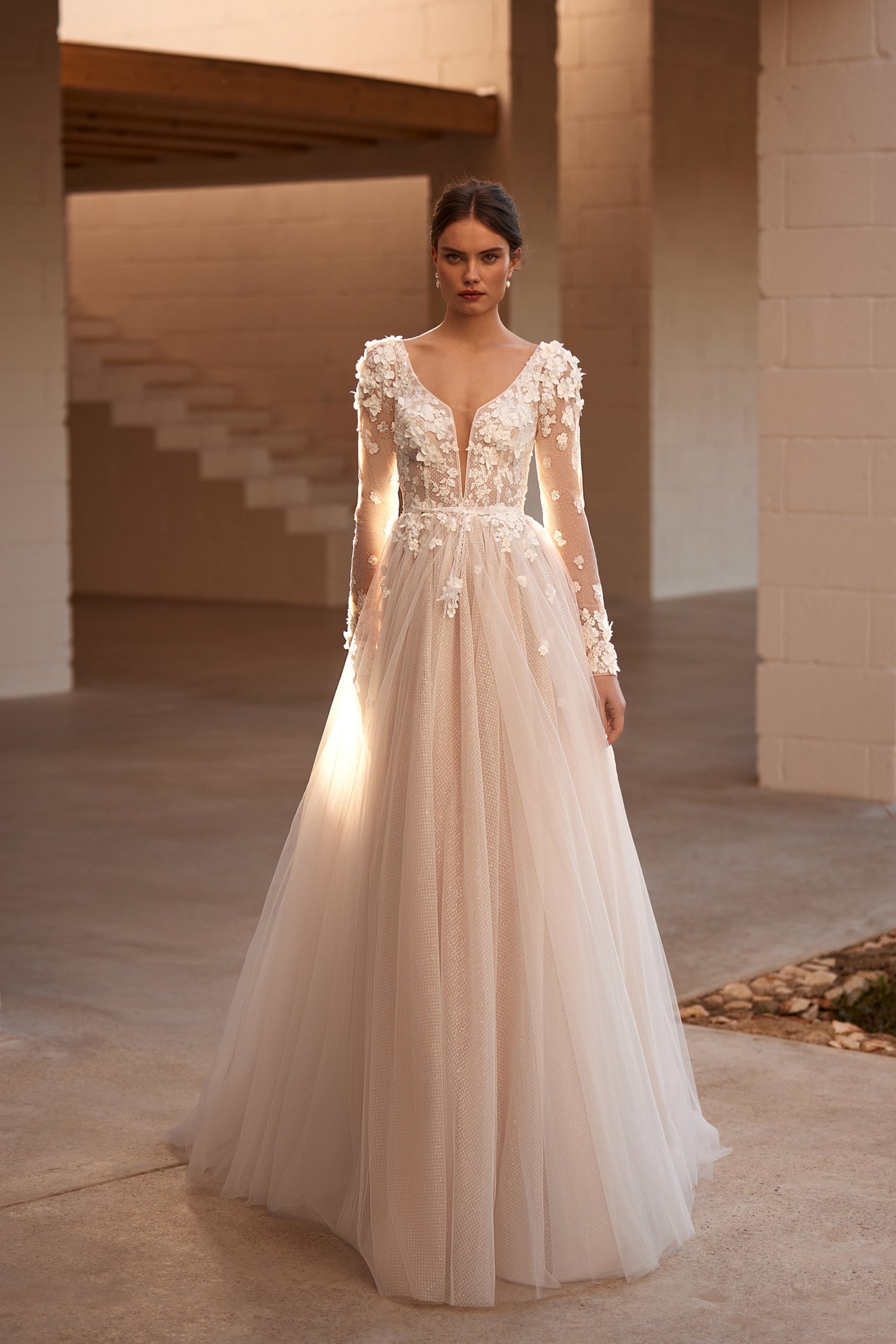 Wedding Dress with Flowers
