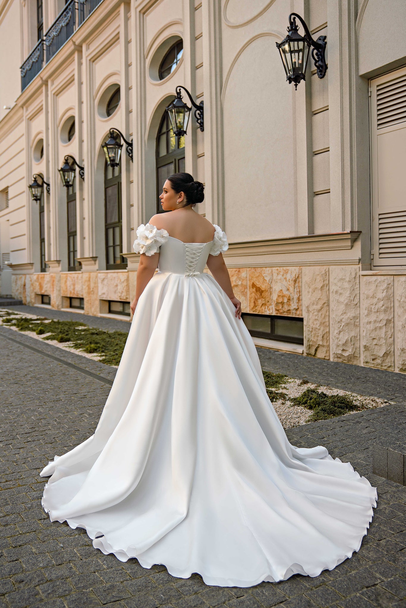 Wedding Dress with Flowers