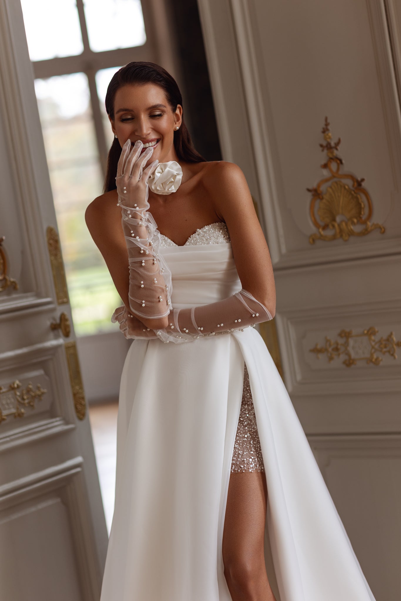 Wedding Dress with Rose