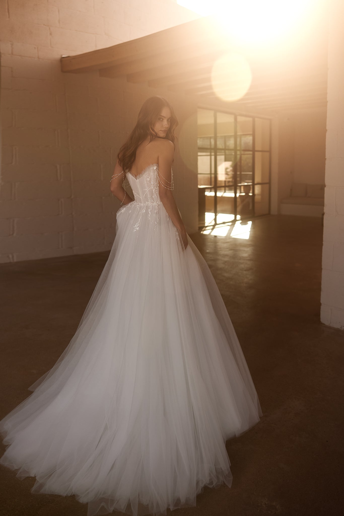 A-Line Wedding Dress with Draping