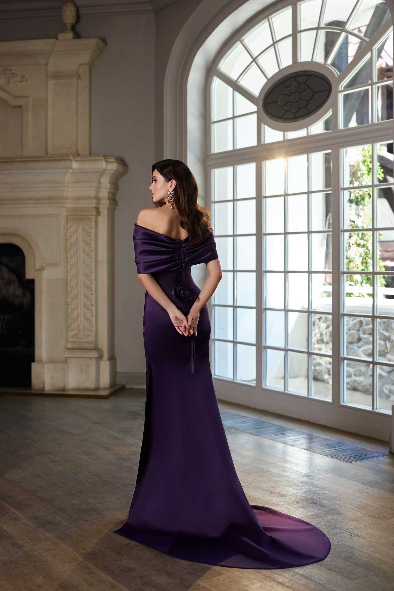 BOLERO AND TRAIN DRESS SET