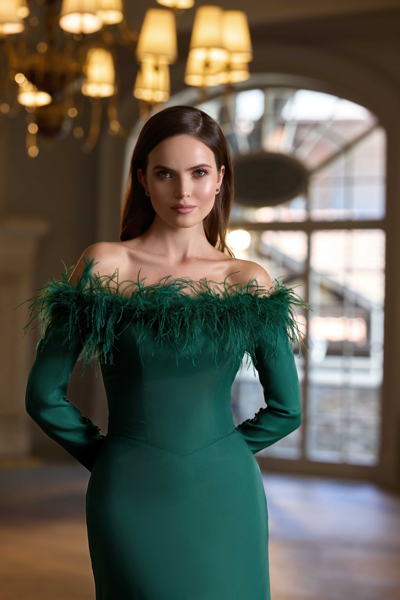Emerald Green Evening Dress