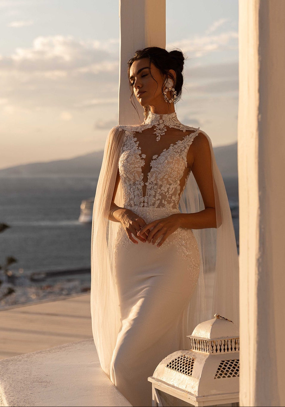 Siren Wedding Dress with Bolero