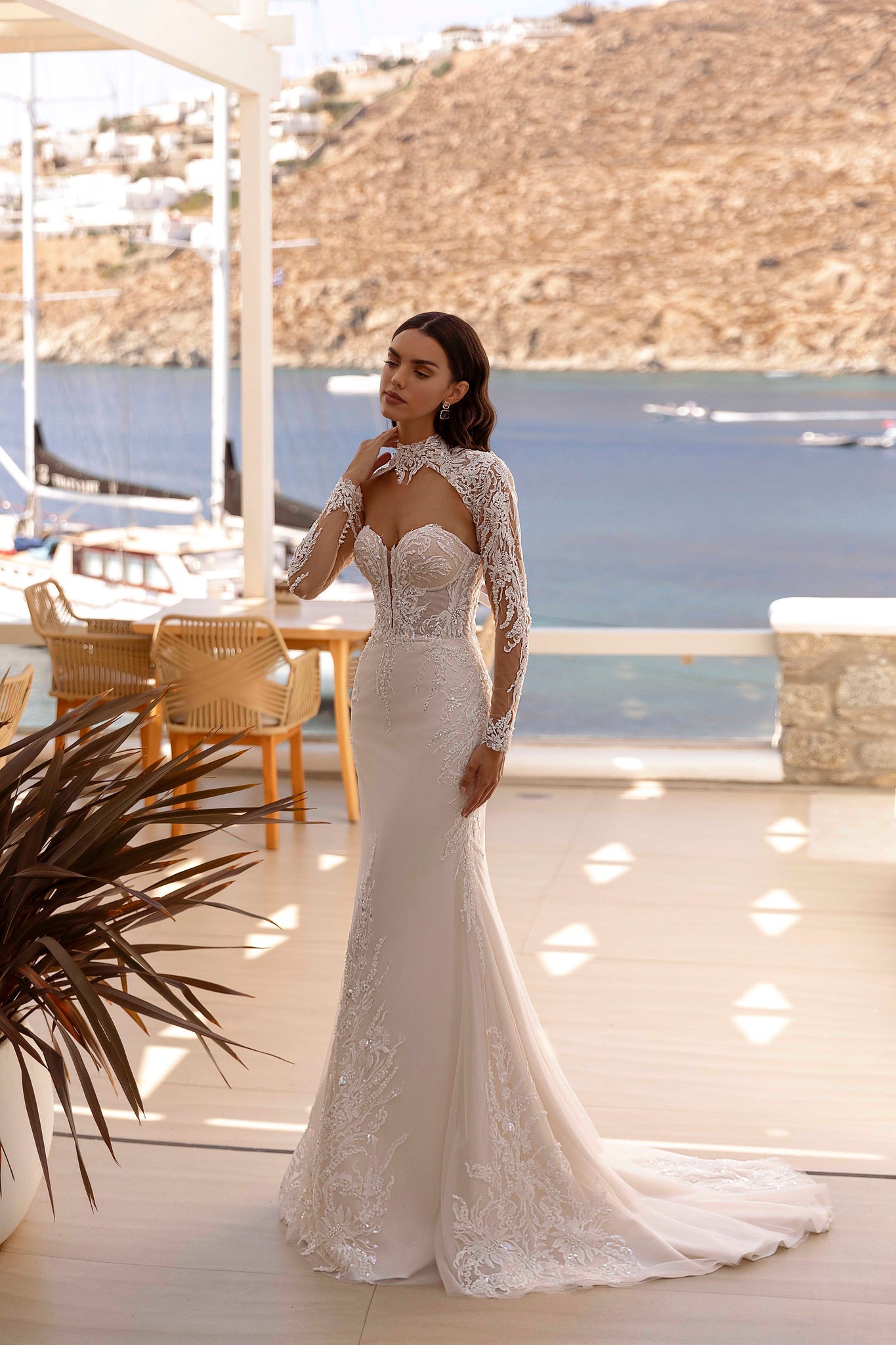 Siren Wedding Dress with Detachable Train