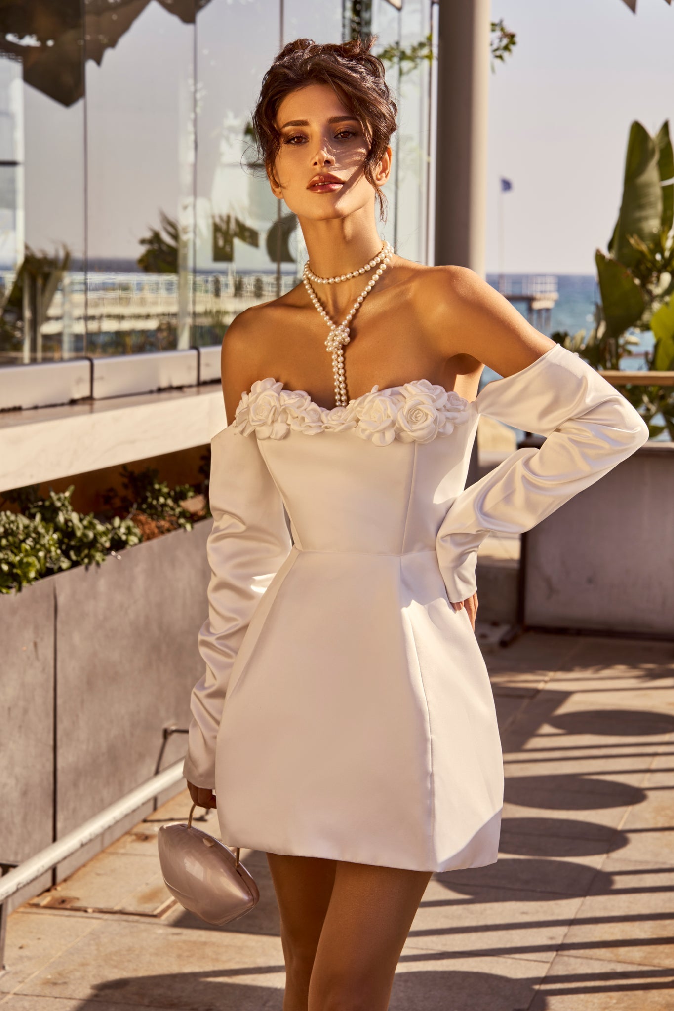 Wedding Dress with Flowers