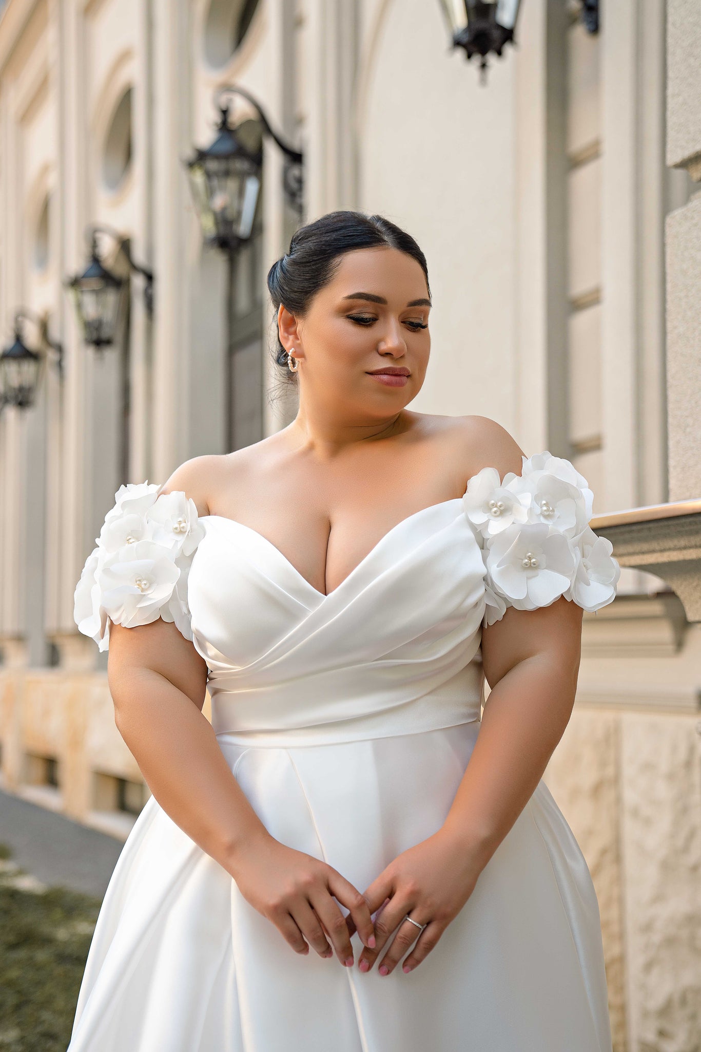 Wedding Dress with Flowers