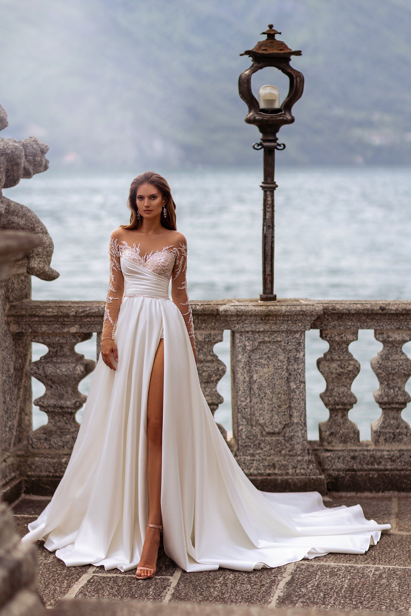 Wedding Dress with Long Sleeves and Lace