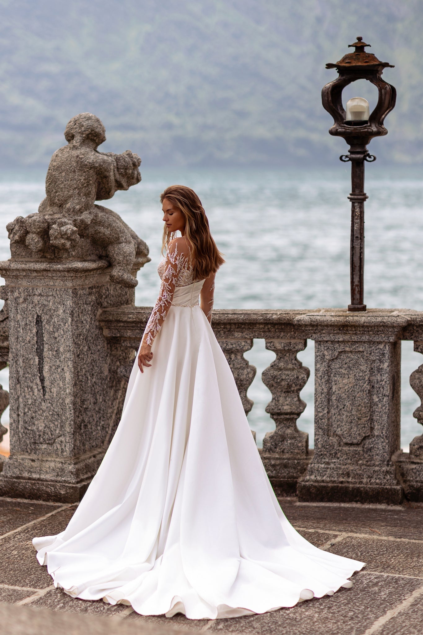 Wedding Dress with Long Sleeves and Lace