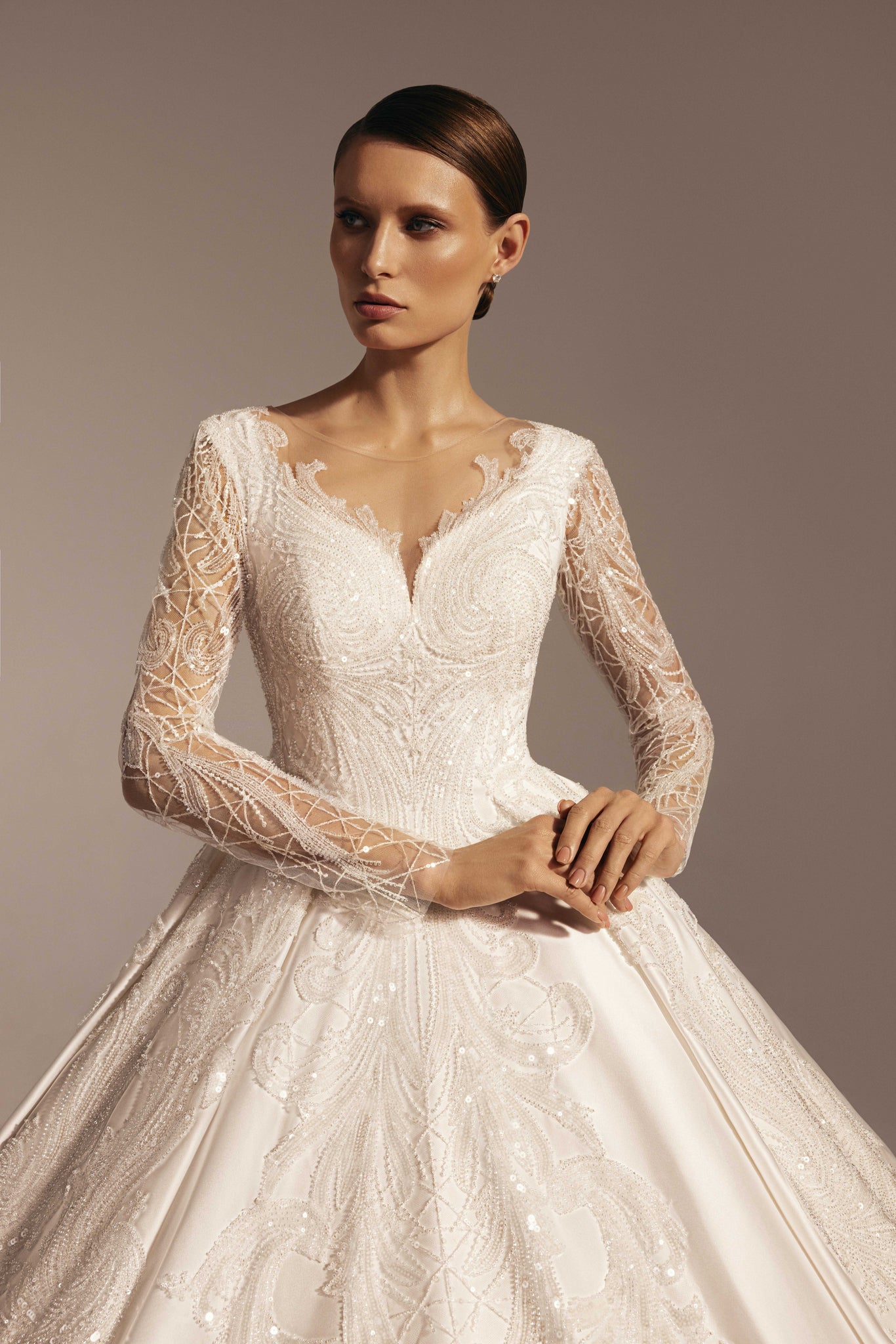 Wedding Dress with Regal Full Skirt