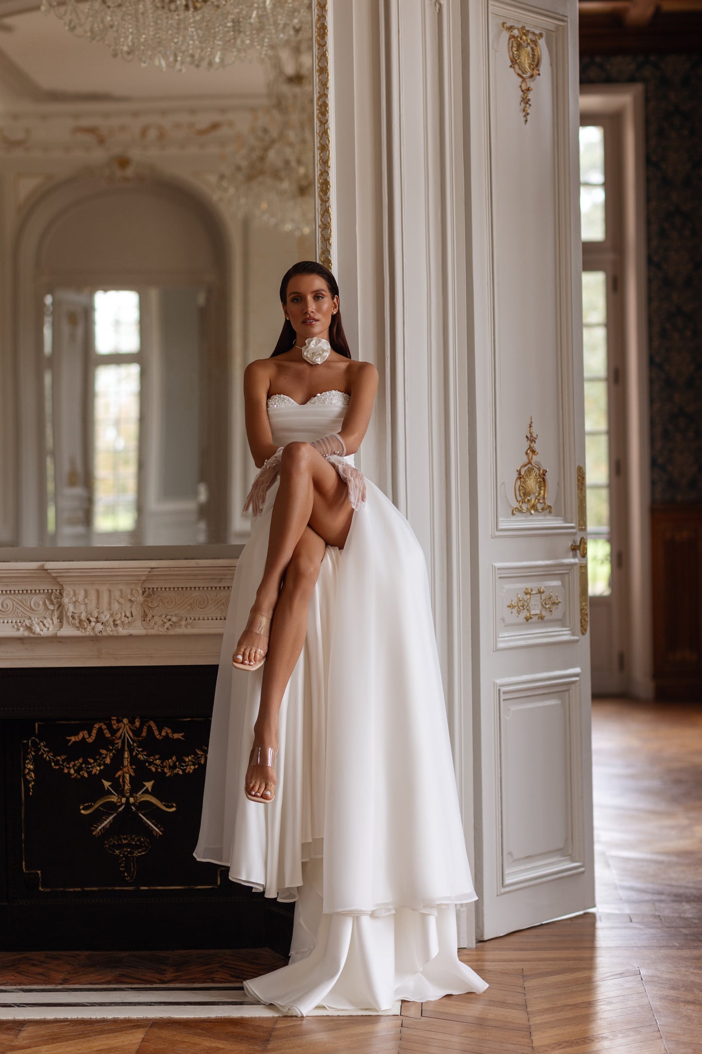 Wedding Dress with Rose